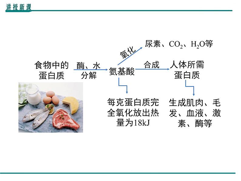 人教版初中化学九年级（下册）第十二单元 课题1 人类重要的营养物质课件07