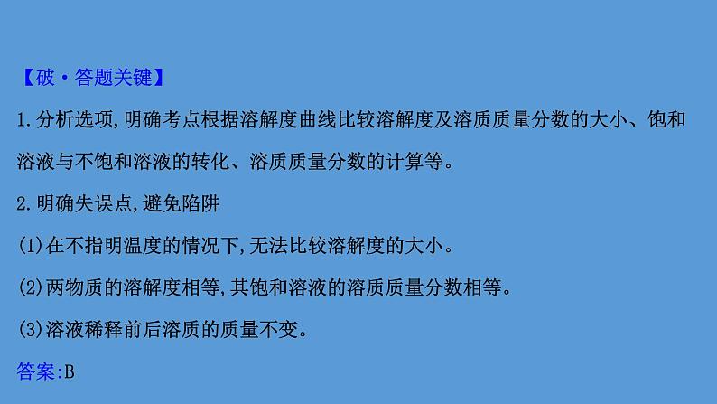 2021学年中考化学一轮复习课件必考点5　溶解度曲线及其应用(课件)第6页