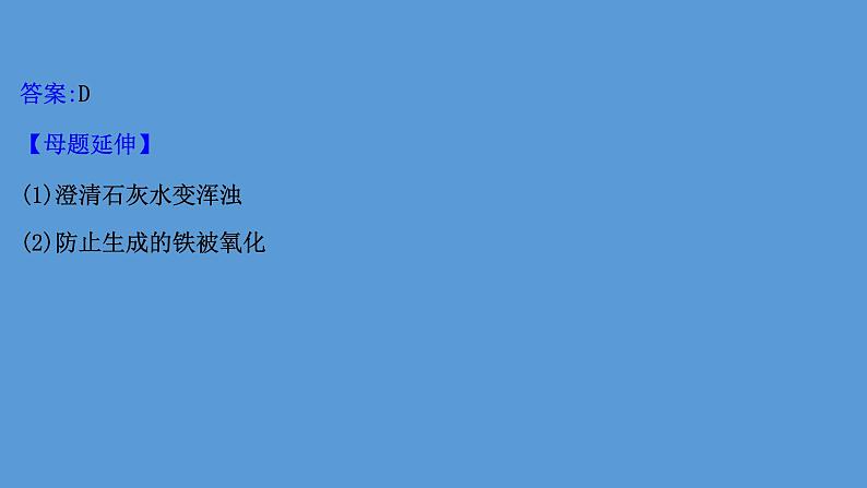 2021年中考化学一轮复习课件实验5　一氧化碳还原氧化铁(课件)07