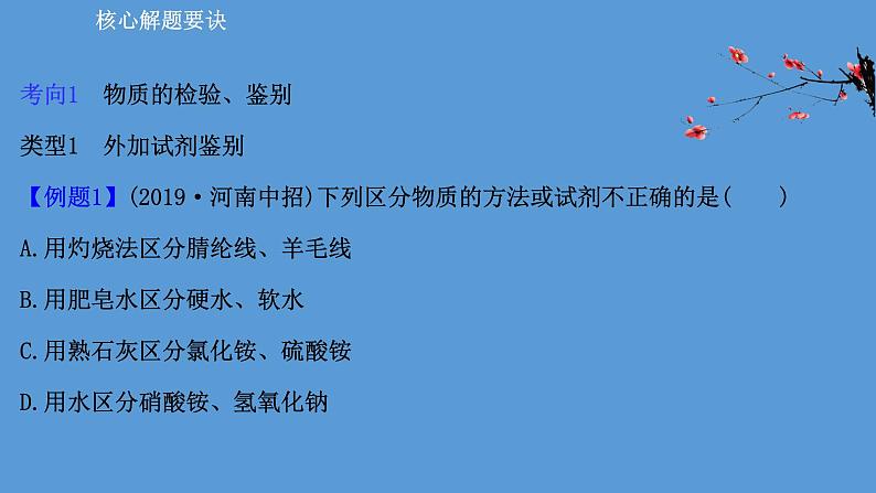 2021年中考化学一轮复习课件专题突破四   物质的检验、鉴别、除杂（课件）第2页