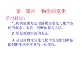 人教版初中化学（上册）第一单元  课题1  物质的变化和性质课件