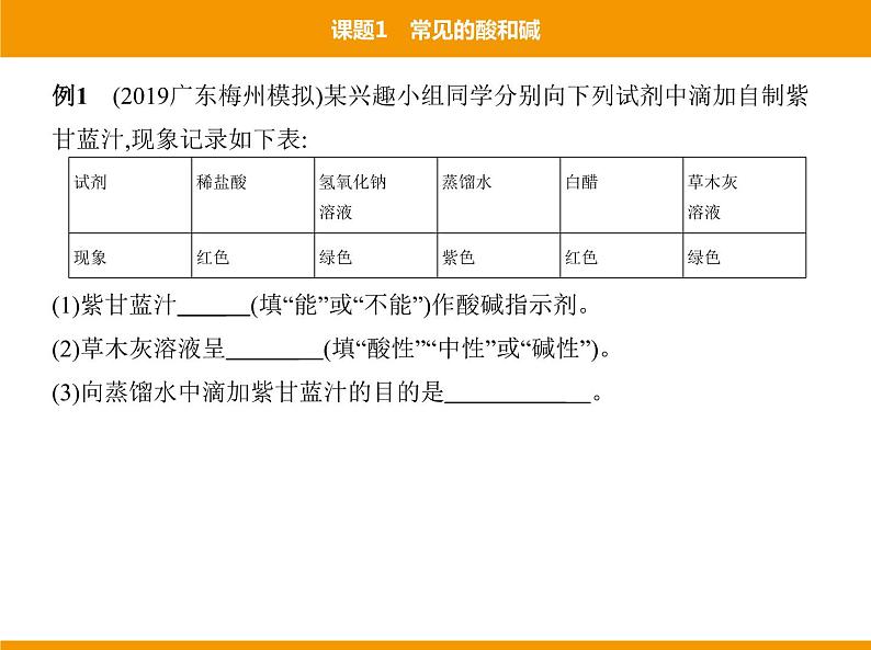 人教版初中化学九年级（下册）第十单元 课题1 常见的酸和碱课件05