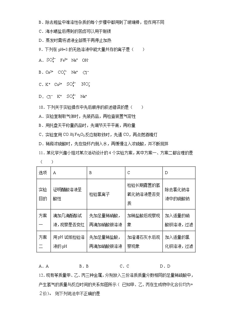 山东省威海市乳山市2020-2021学年九年级上学期期末化学试题（word版 含答案）03