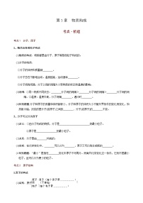 第3章  物质构成（考点知识梳理+例题） 2021年中考化学一轮复习讲义 （机构用）