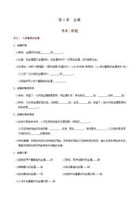 第8章  金属（考点知识梳理+例题） 2021年中考化学一轮复习讲义 （机构用）