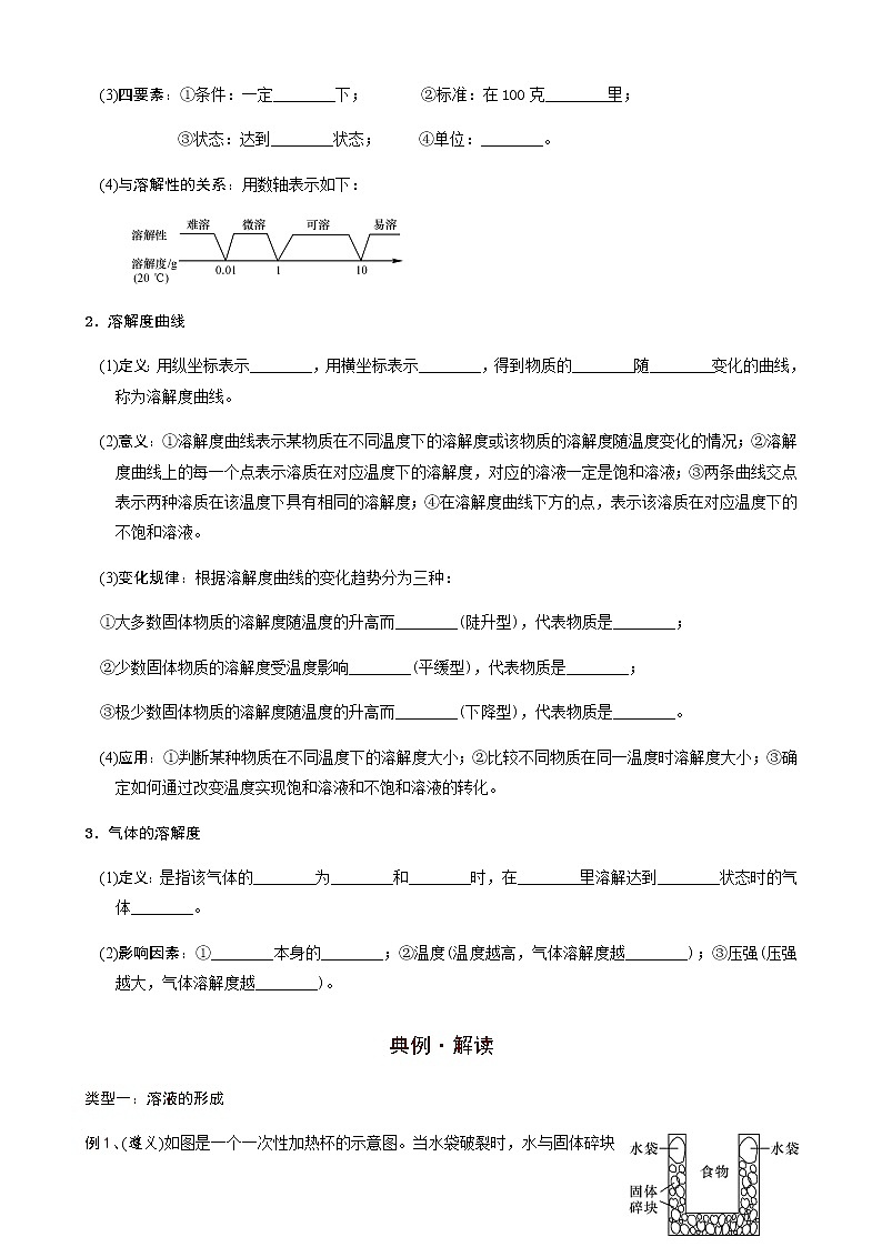 第9章  溶液（考点知识梳理+例题） 2021年中考化学一轮复习讲义 （机构用）03