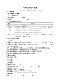 化学与生活 考点测试 2021年中考化学专题复习