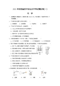 2021年安徽省初中学业水平考试模拟卷 (2)