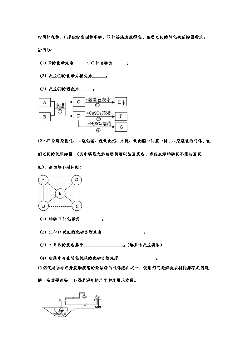 2021年中考复习化学基础知识巩固训练——7.2燃料的合理利用与开发03