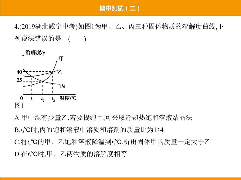 人教版初中化学九年级（下册）期中测试(二)08