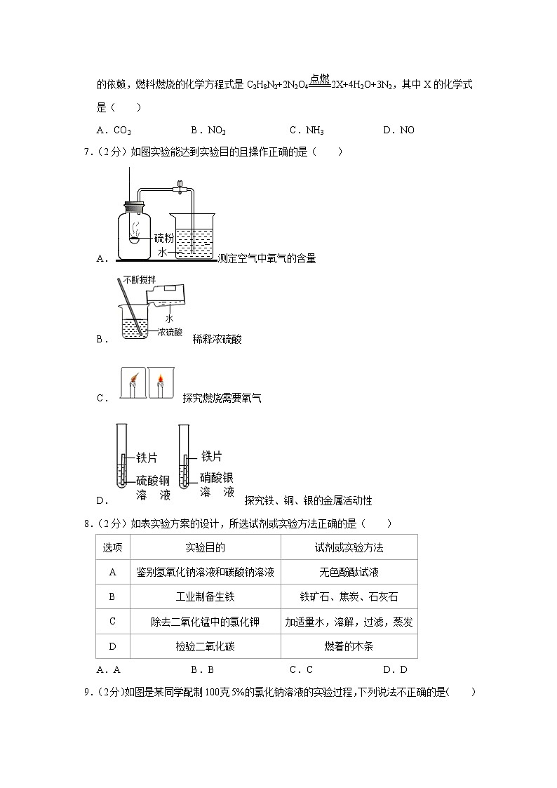 2020年山西省吕梁市孝义市中考化学二模试卷02