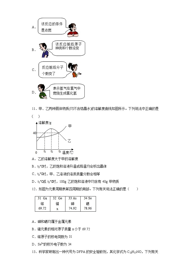 广东省茂名市高州市2020-2021学年九年级上学期期末化学试题（word版含答案）03