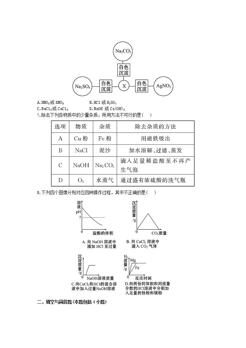 人教版初三化学单元测试   第十一单元：11.盐和肥测试题02