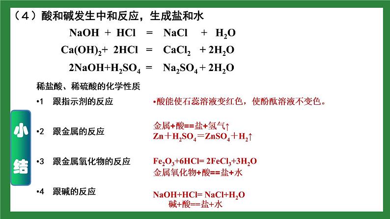 人教版化学九年级下册第十单元《酸和碱》复习课件08