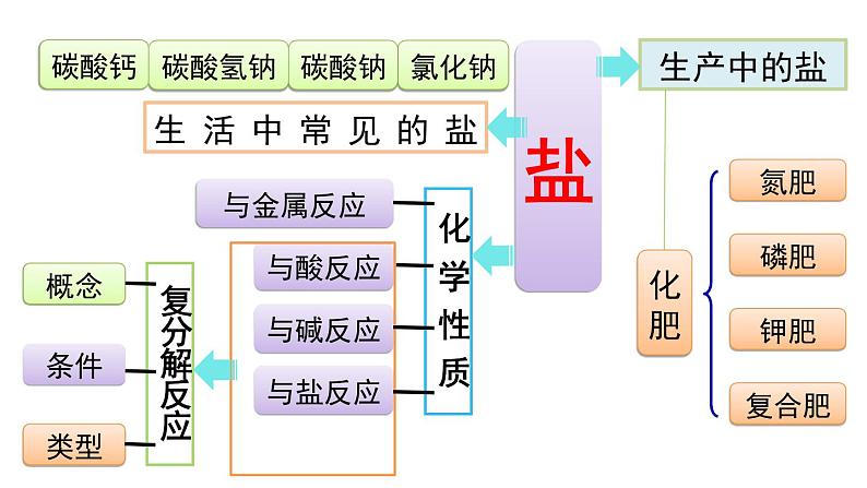 人教版化学九年级下册第十一单元《盐、化肥》复习课件02