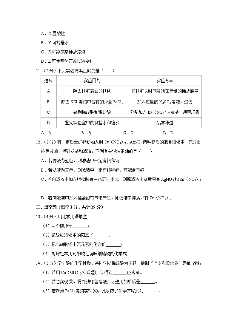 2021年湖北省十堰市郧西县中考化学模拟试卷（3月份）（word版 含答案）03