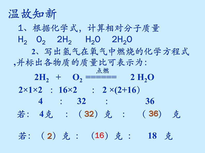 人教版初中化学（上册）第五单元 课题3 《利用化学方程式的简单计算》 课件01