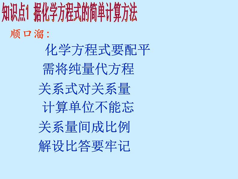 人教版初中化学（上册）第五单元 课题3 《利用化学方程式的简单计算》 课件07