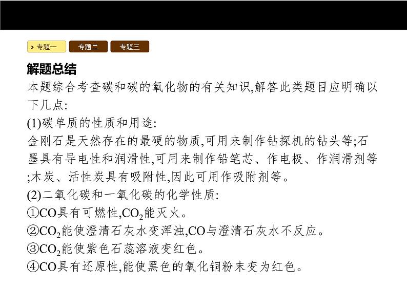 人教版初中九年级化学（上册）第六单元  单元专题复习课件第6页