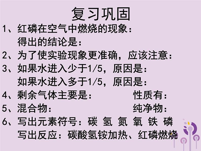 沪教版 九年级化学上册第1章 1.3 怎样学习和研究化学（1）课件02