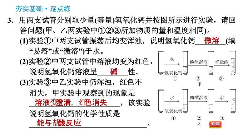 2020-2021学年九年级化学人教版下册第10单元 实验活动6 酸、碱的化学性质习题课件06