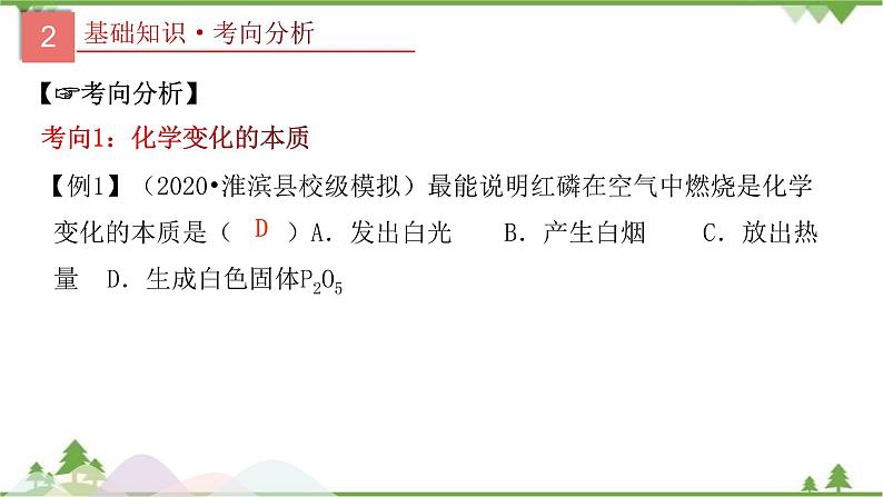 2021年中考人教版化学二轮专题课件《初中化学物质的变化、性质和用途》07