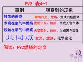 沪教版九年级化学上册第4章 4.1 常见的化学反应—燃烧（1）课件