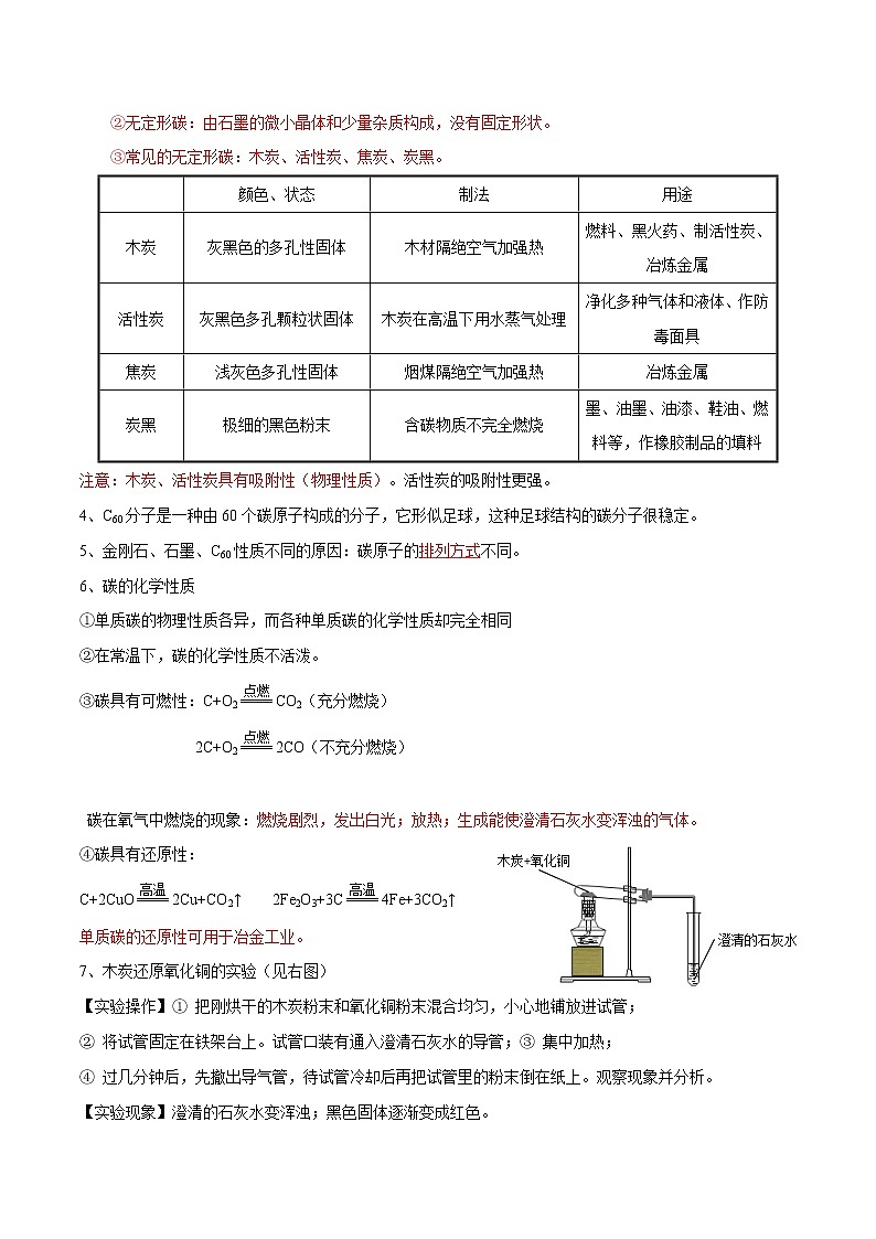 专题03  碳和碳的氧化物（考点详解）-备战2021年中考化学考点微专题（解析版）第2页
