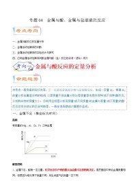 专题04  金属与酸、金属与盐溶液的反应（考点详解）-备战2021年中考化学考点微专题（解析版）