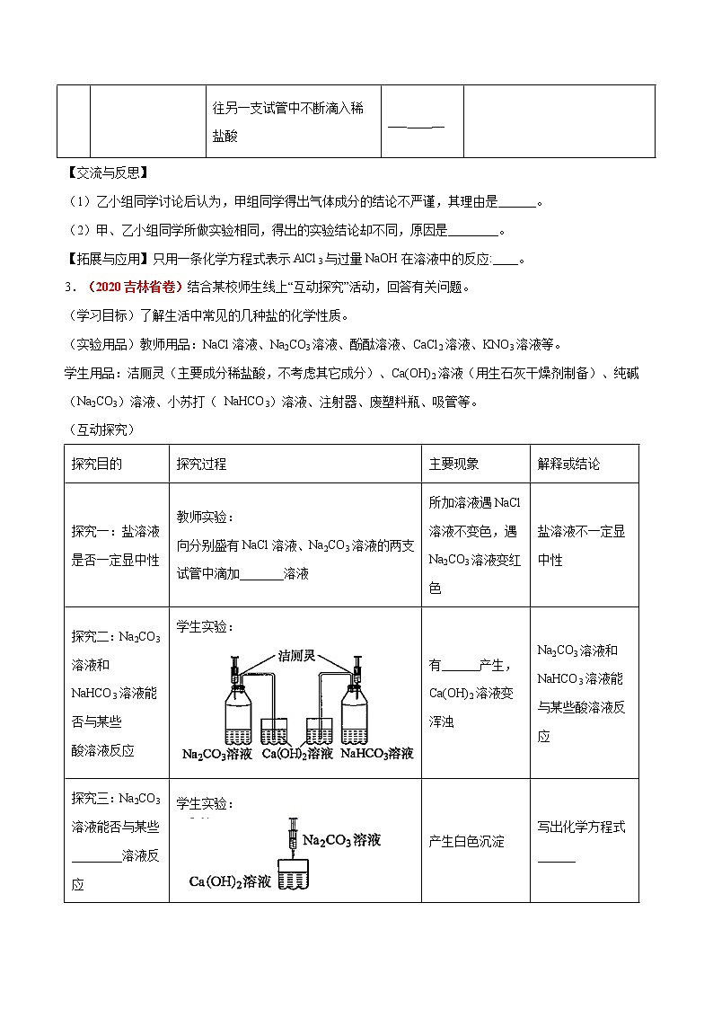 专题17  实验探究题（考点详解）-备战2021年中考化学考点微专题（原卷版）第3页