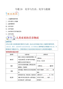 专题20  化学与生活、化学与能源（考点详解）-备战2021年中考化学考点微专题（原卷版）