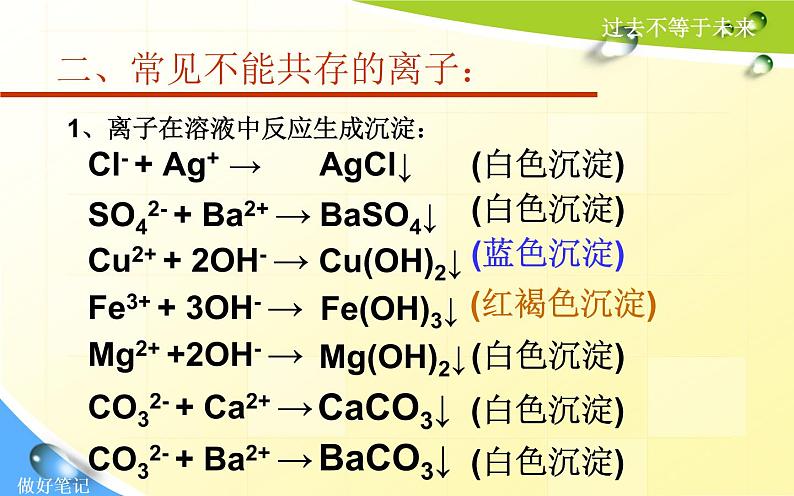 中考化学专题复习—离子共存问题07