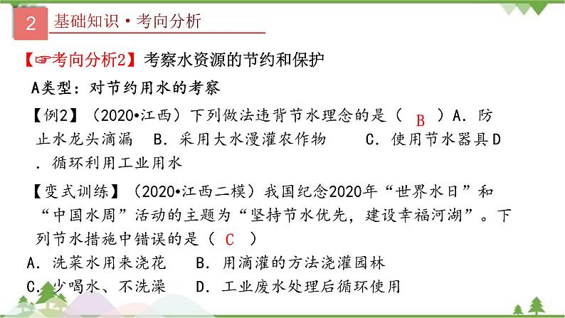 人教版2021年中考化学二轮专题课件 专题3《自然界的水》08