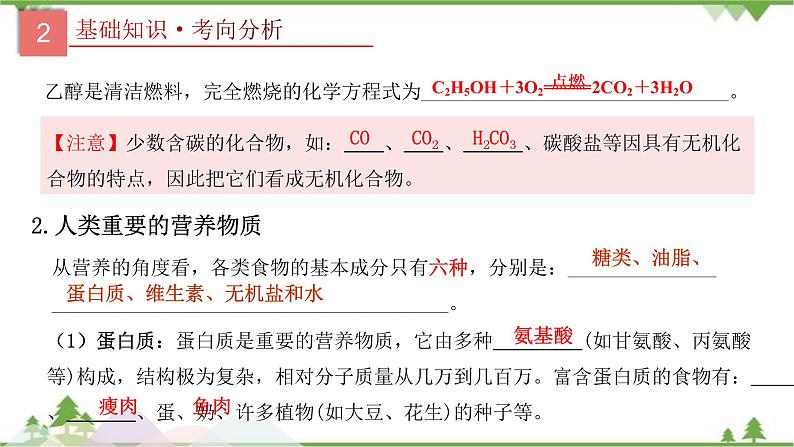 专题15 化学与生活-2021年中考化学二轮专题课件（人教版）05