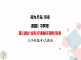 九年级下册化学人教版课件  第九单元   课题2 溶解度