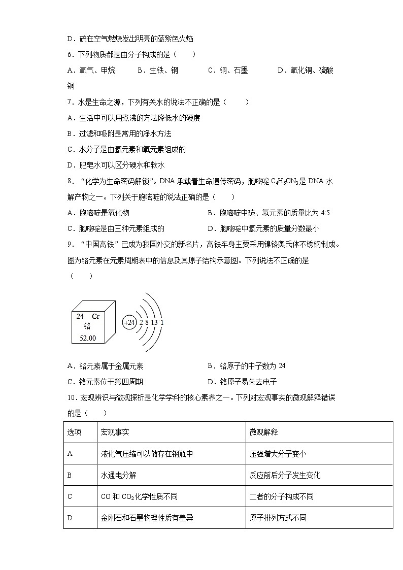 河南省洛阳市伊川县 2020-2021学年九年级上学期期末化学试题（word版 含答案）02