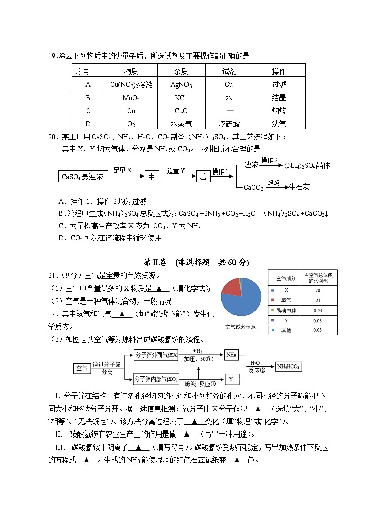 扬州新东方-高邮汪曾祺-调研测试卷2021.0303