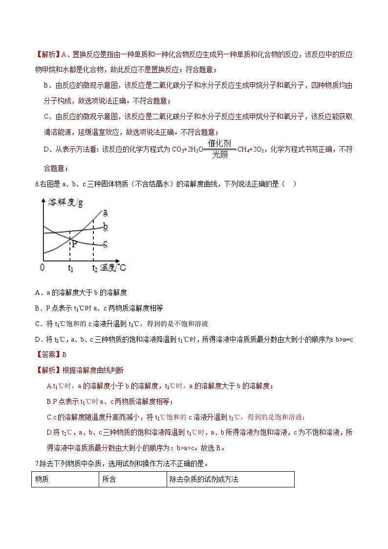 揭秘2021中考题型之选择题集训6（解析版）03