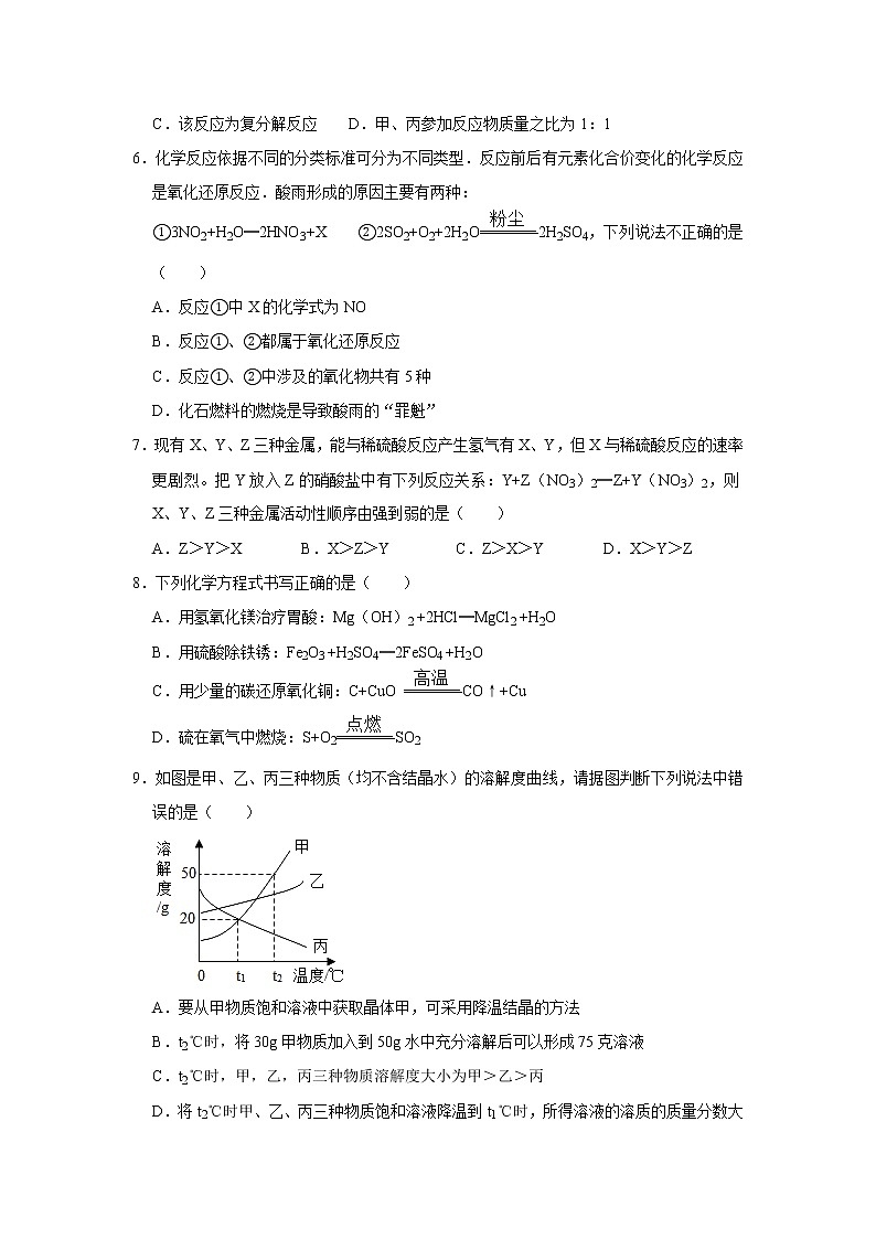 2021年湖北省黄冈市四校联考中考化学一模试卷(解析版)第2页