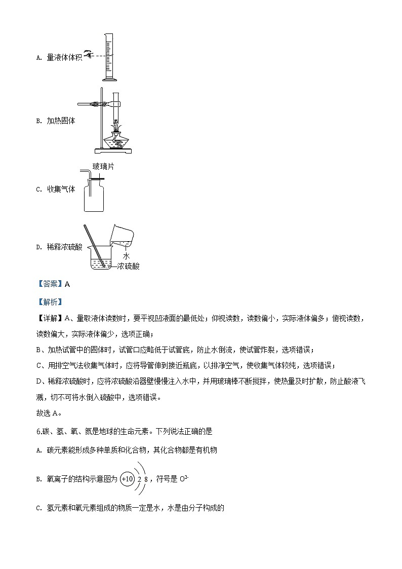 陕西省2020年中考化学试题（原卷及解析版）03