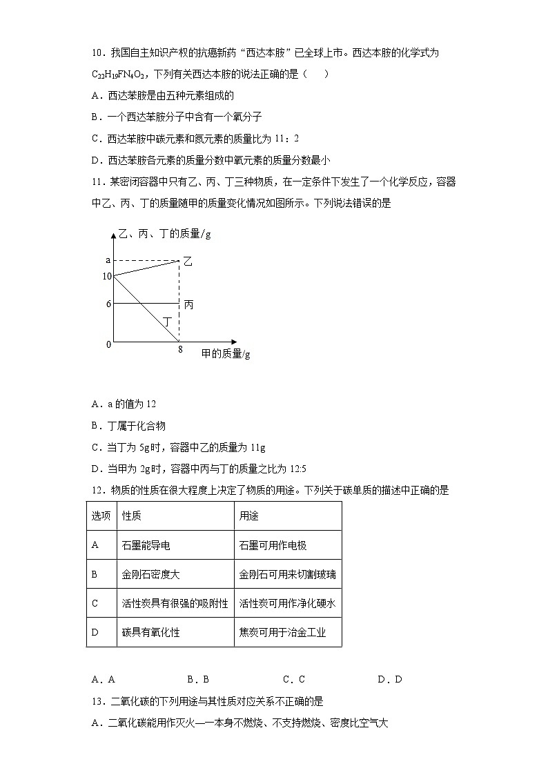 河北省沧州市孟村县2020-2021学年九年级上学期期末化学试题（word版 含答案）03