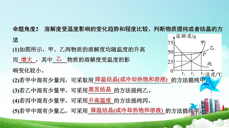 2021中考化学专题讲解：溶解度及溶解度曲线专题课件03