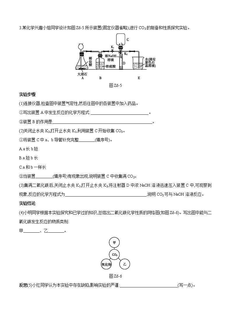 2021中考化学福建专版 专题练习  主题训练(06)　碳和碳的氧化物（含解析）03