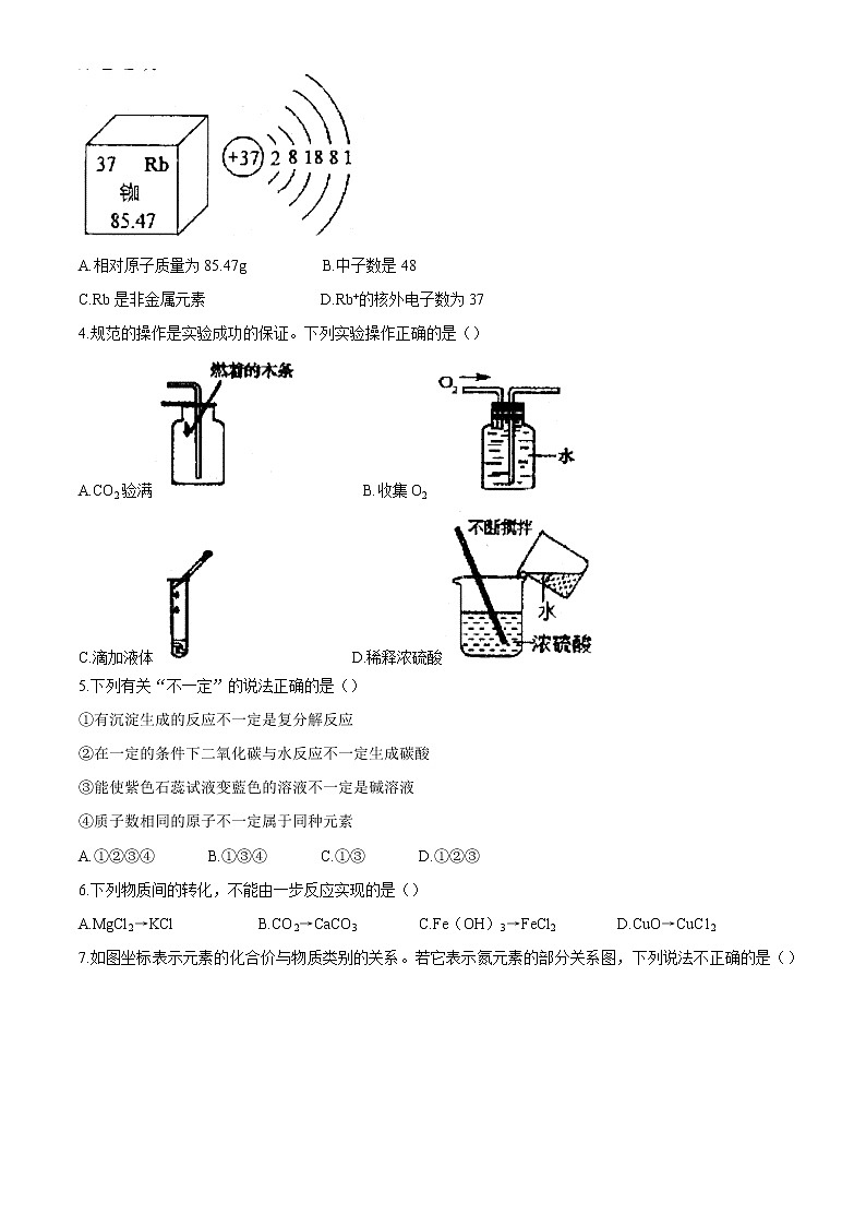 山东省枣庄市峄城区2020-2021学年九年级下学期期中化学试题（word版 含答案）02