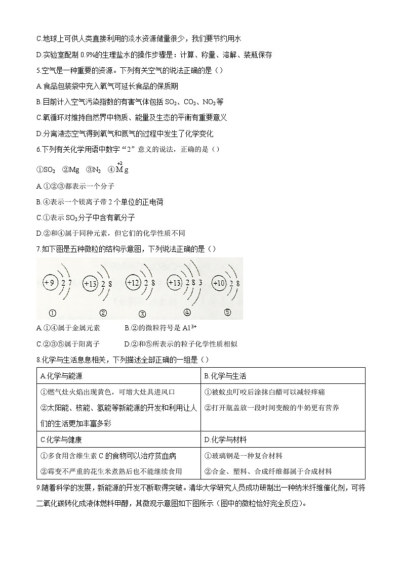 山东省烟台市海阳市2020-2021学年九年级下学期期中化学试题（word版 含答案）02