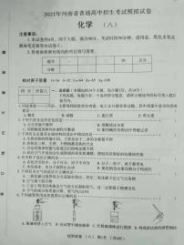 2021年河南省普通高中招生考试模拟试卷化学试题（八）（扫描版）