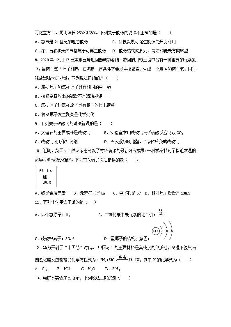 2021年广东省中考化学模拟卷（一）（WORD版，含答案与解析）02