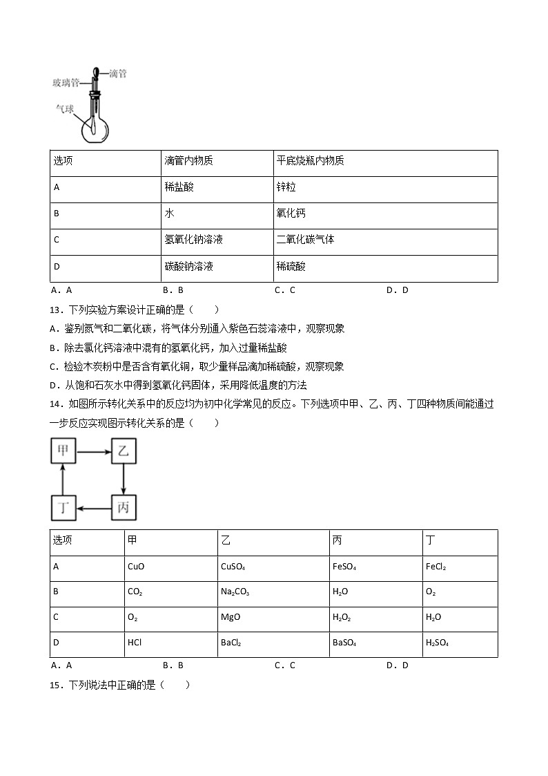 天津市2020年中考化学试卷（word版，含解析）03