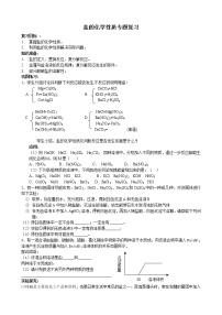 鲁教版九年级化学专题复习 盐的化学性质 导学案（无答案）