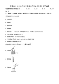 山东省菏泽市2020年中考化学试题（原卷版+解析版）